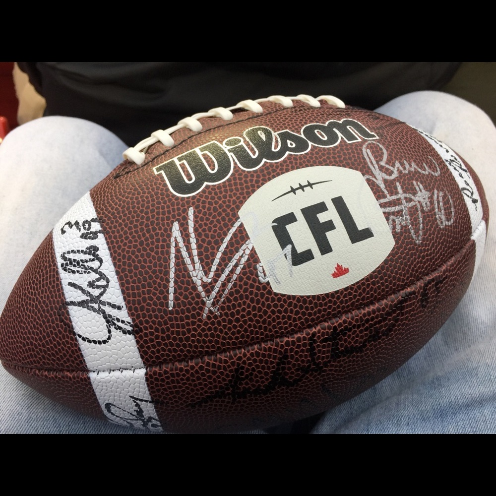 Calgary Stampede Signed Football